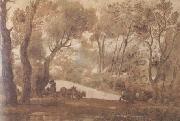 Claude Lorrain Pastoral Landscape (mk17) oil on canvas